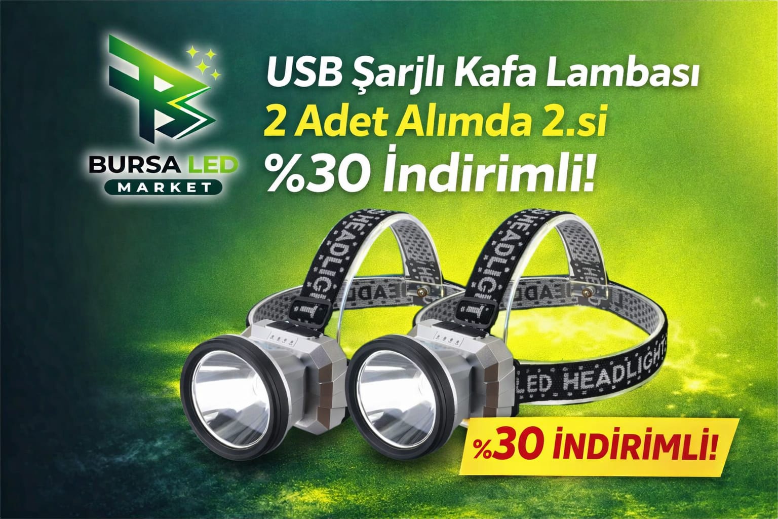 kafa lambası,usb şarjlı kafa lambası,