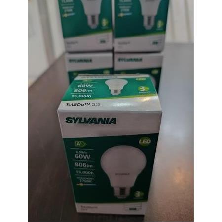 10 Adet Sylvania 8,5W Beyaz Işık  Led Ampül 806lm 6500K 8,5W = 60W