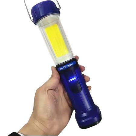 55 Ledli Çok Fonksiyonlu Çalışma Lambası Kırmızı Mavi Çakarlı
