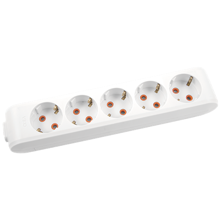 VİKO - Multi-Let 5Li Topraklı Klemens Ç.K Beyaz  Priz  90110500