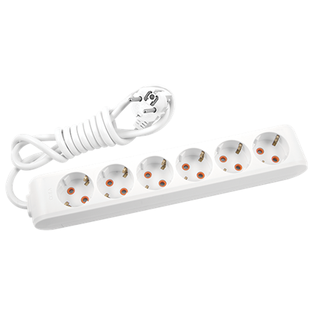 VİKO - Multi-Let 6Lı Topraklı Kablolu Ç.K 2mt Priz