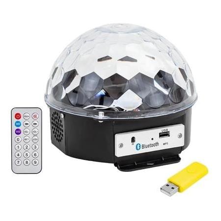 Sihirli Led Disko Topu Blueooth Destekli Kumandalı Hoparlörlü