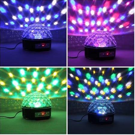Sihirli Led Disko Topu Blueooth Destekli Kumandalı Hoparlörlü