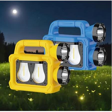 SOLARLI 6 IŞIK MODLU  2400MAH TYPE C GİRİŞ KAMP FENERİ